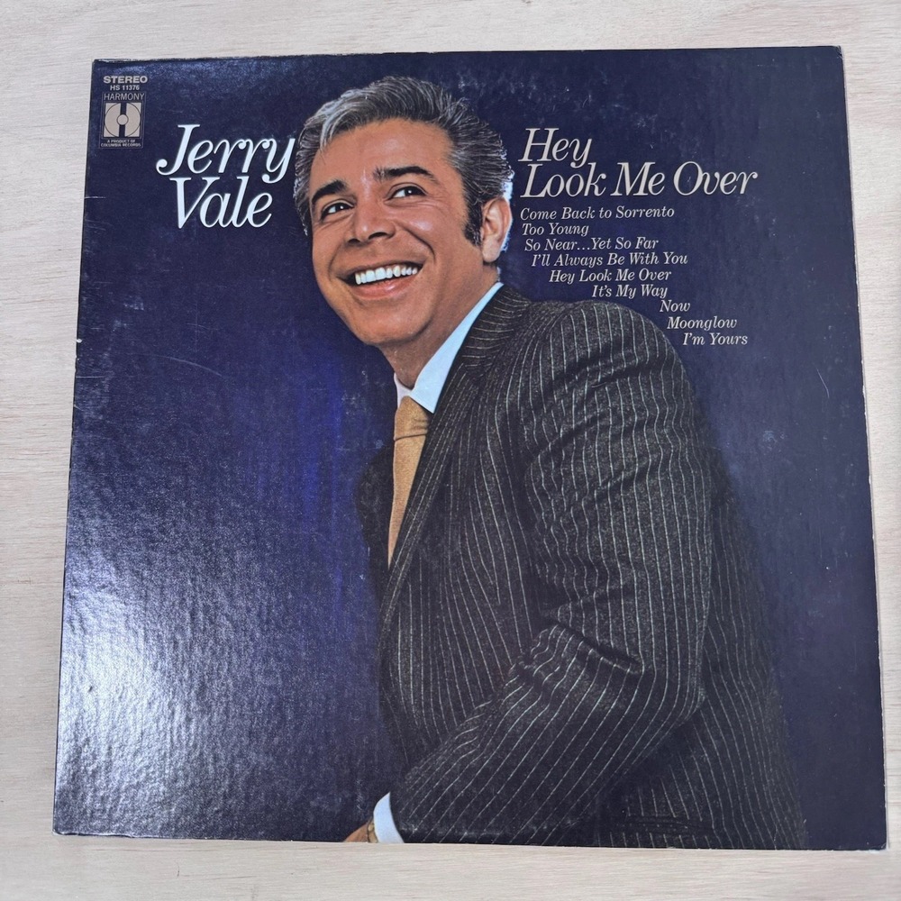 Jerry Vale Hey Look Me Over vinyl LP Record Used
